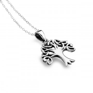 Celtic Tree of Life Sterling Silver Pendant Necklace