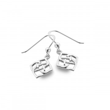 Celtic Knot 4 Point Sterling Silver Earrings