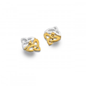 Celtic Trinity Knots Silver Stud Earrings 