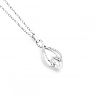 Celtic Knotwork Bell Sterling Silver Pendant Necklace