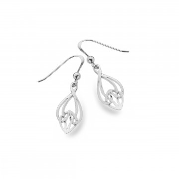 Celtic Knotwork Bell Shape Sterling Silver Earrings 