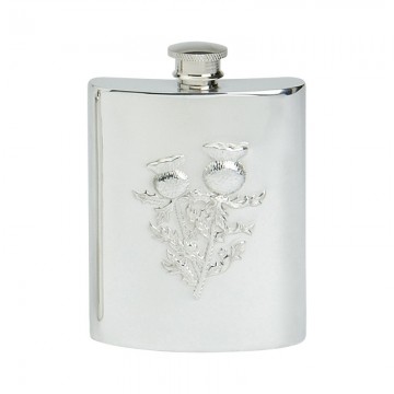 Edwin Blyde Thistle Collection Ornate Thistle Kidney Flask