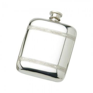 Edwin Blyde Celtic Collection Pocket Flask Celtic Wire
