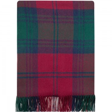 100% Lambswool Blanket in Lindsay Modern by Lochcarron of Scotland