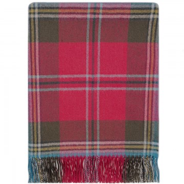 100% Lambswool Blanket in Maclean of Duart by Lochcarron of Scotland