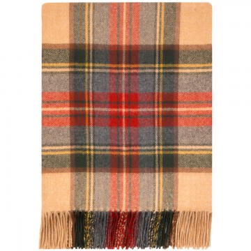 100% Lambswool Blanket in Country Stewart by Lochcarron of Scotland