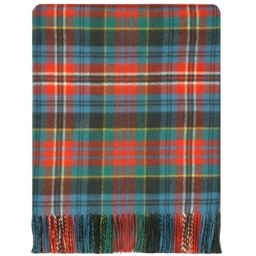 100% Lambswool Blanket in Ancient Kidd by Lochcarron of Scotland