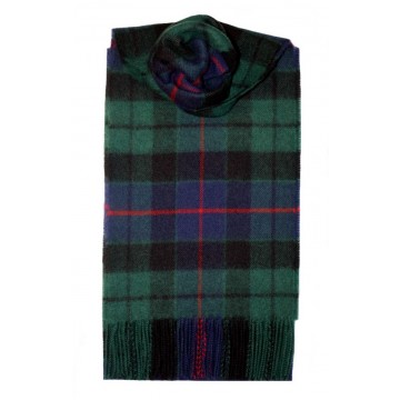 Morrison Green Modern Tartan 100% Lambswool Scarf by Lochcarron