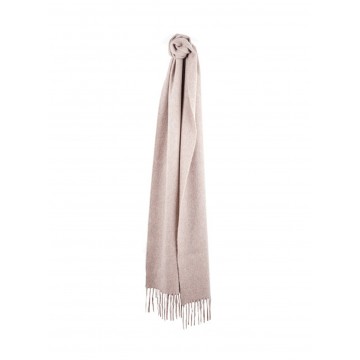 Sinclair Duncan Solid Colour Woven Cashmere Scarf - Fawn