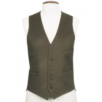 Green Boltby Pure New Wool Waistcoat