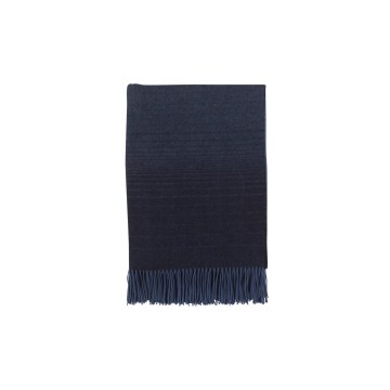 Cashmere Donegal Ombre Throw - Harmony Blue