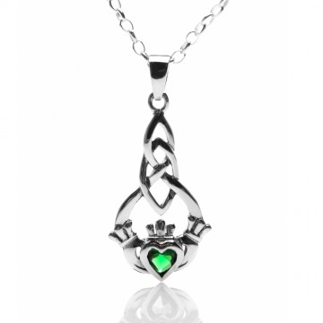 Claddagh Sterling Silver Pendant Necklace
