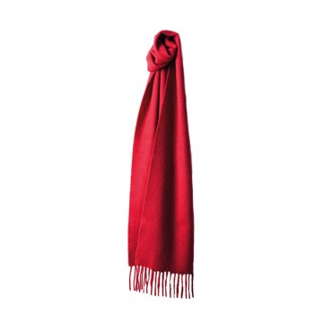 Sinclair Duncan Solid Colour Woven Cashmere Scarf - Red