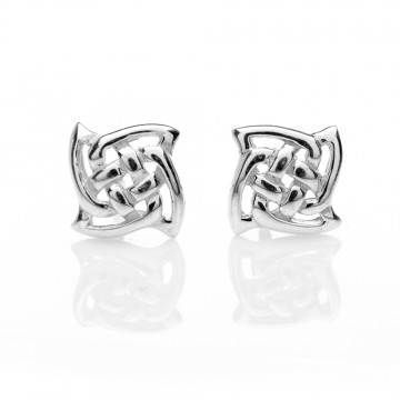 Celtic Knots Silver Stud Earrings 