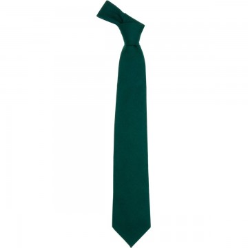 Bottle Green Plain Coloured Tie