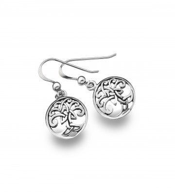 Celtic Tree of Life Sterling Silver Earrings 
