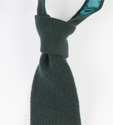 Cashmere Narrow Knitted Tie - Bottle