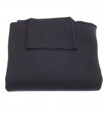 Navy Men's Roll Neck Sweaters - 100% Cashmere Made in Scotland