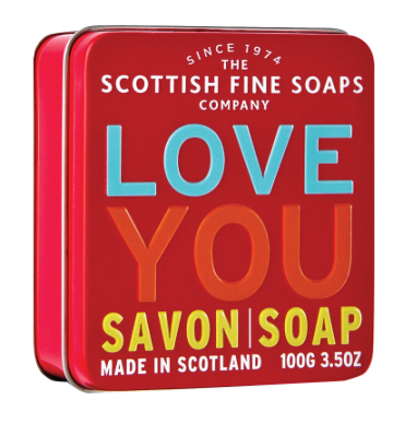 Love You Soap in a Tin