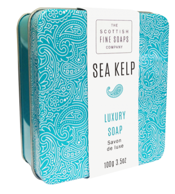 Sea Kelp Scottish Fine Soap in a Tin - 100g Triple Milled
